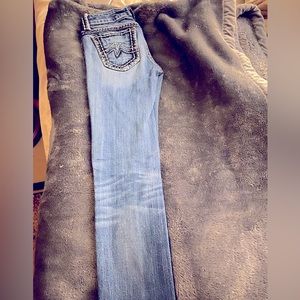 Miss Me size 25 with 29 length, low rise